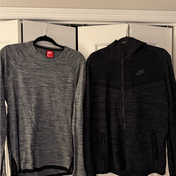 2 Nike Tech Knit Sweatshirts Size M - Picture 1 of 4